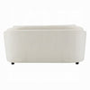 Riku Loveseat | 2 Accent Lumbar Pillows 69’’ Beige Linen Modern Shape BM333064