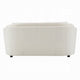 Riku Loveseat | 2 Accent Lumbar Pillows 69’’ Beige Linen Modern Shape BM333064