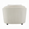 Riku Accent Armchair | 2 Lumbar Pillows | Soft Beige Linen Seating