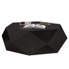 Hano Coffee Table | Black Rubberwood | 50’’ | Modern Geometric Body BM333066