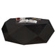 Hano Coffee Table | Black Rubberwood | 50’’ | Modern Geometric Body BM333066
