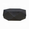 Hano Coffee Table | Black Rubberwood | 50’’ | Modern Geometric Body BM333066