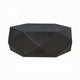 Hano Coffee Table | Black Rubberwood | 50’’ | Modern Geometric Body BM333066