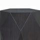 Hano Side End Table | Black Rubberwood | 22’’ Modern Geometric Body BM333067