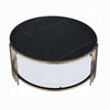 Abio Coffee Table | 35’’ | Round Sintered Stone Top | Black and Gold BM333068
