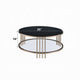 Abio Coffee Table | 35’’ | Round Sintered Stone Top | Black and Gold BM333068
