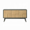 Yodo Sideboard Buffet Console | 59’’ | Brown Geometric Front Design BM333075