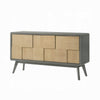 Yodo Sideboard Buffet Console | 59’’ | Brown Geometric Front Design BM333075