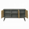 Yodo Sideboard Buffet Console | 59’’ | Brown Geometric Front Design BM333075