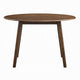 Koko Dining Table | 48" Round Top | Dark Walnut Brown Rubberwood