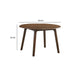 Koko Dining Table | 48" Round Top | Dark Walnut Brown Rubberwood