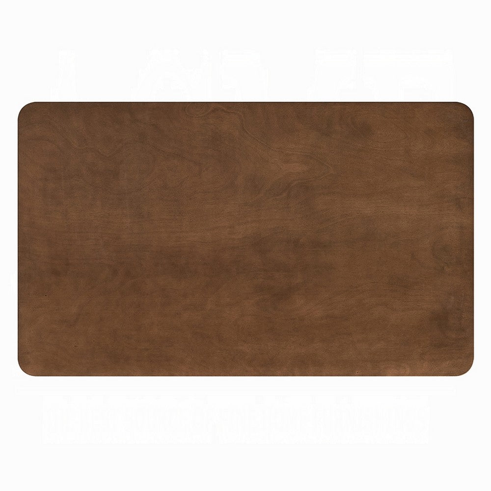 Lumy Dining Table | 59" | Rectangular Top | Walnut Brown Rubberwood