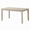 Feri Dining Table | 59" | Rectangular Top | Antique Bone White Finish