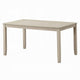 Feri Dining Table | 59" | Rectangular Top | Antique Bone White Finish