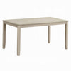 Feri Dining Table | 59" | Rectangular Top | Antique Bone White Finish