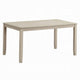 Feri Dining Table | 59" | Rectangular Top | Antique Bone White Finish