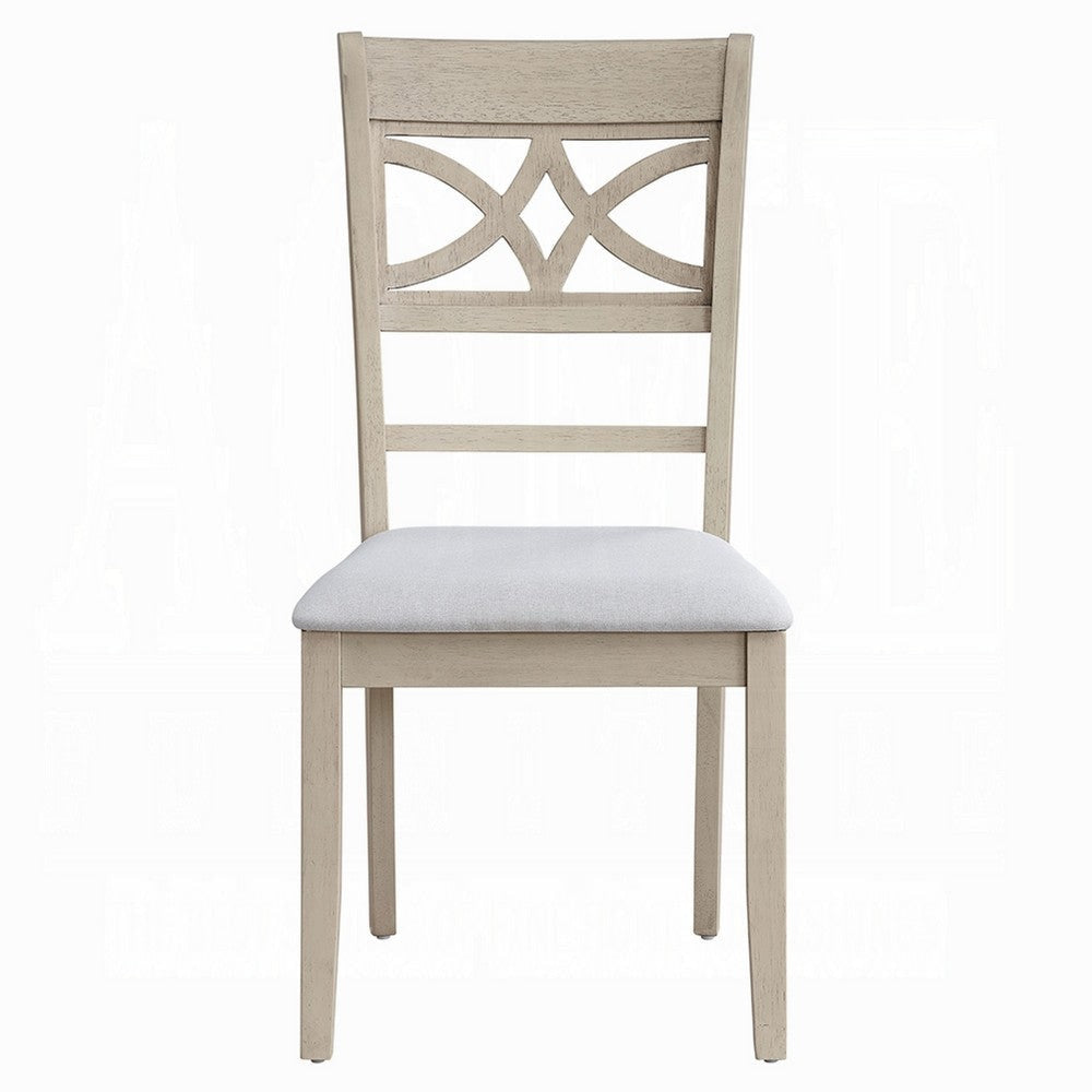 Feri Side Dining Chair Set of 2 | Designer Bone White | Beige Linen BM333082