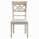 Feri Side Dining Chair Set of 2 | Designer Bone White | Beige Linen BM333082
