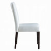 Aren Side Dining Chair Set of 2 | Plush Foam Gray Fabric | Black Wood BM333083