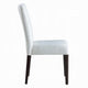 Aren Side Dining Chair Set of 2 | Plush Foam Gray Fabric | Black Wood BM333083