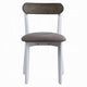 Ideli 5 Piece Dining Table Set with 4 Chairs | Brown Linen White Wood BM333084