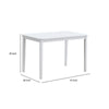Ideli 5 Piece Dining Table Set with 4 Chairs | Brown Linen White Wood BM333084