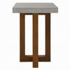 Joshua End Table | Gray Faux Concrete Top | Walnut Brown Wood | 16’’ BM333086