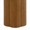 Nicky End Table | Gray Faux Concrete Top | Walnut Brown Wood | 20’’ BM333087