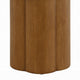 Nicky End Table | Gray Faux Concrete Top | Walnut Brown Wood | 20’’ BM333087