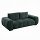 Errand Sofa | Dark Green Chenille | Foam Cushions | Pine Wood | 84"