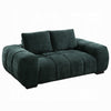 Errand Loveseat | Dark Green Chenille | Foam Cushions | Pine Wood 74"
