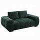 Errand Loveseat | Dark Green Chenille | Foam Cushions | Pine Wood 74"