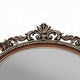Vany Dresser Mirror | Intricate Brushed Champagne | Cherry Wood 43x53 BM333092