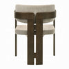 Diny Side Dining Chair | Gray Polished Microfiber | Walnut Brown Wood BM333093