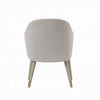 Arity Side Dining Chair Set of 2 | Modern Light Gray | Gold Metal BM333095