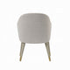 Arity Side Dining Chair Set of 2 | Modern Light Gray | Gold Metal BM333095