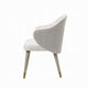 Arity Side Dining Chair Set of 2 | Modern Light Gray | Gold Metal BM333095