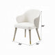 Arity Side Dining Chair Set of 2 | Modern Light Gray | Gold Metal BM333095