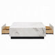 Ritzy Coffee Table | Modern Plinth | White Faux Marble | 47’’ Square BM333098