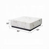 Ritzy Coffee Table | Modern Plinth | White Faux Marble | 47’’ Square BM333098