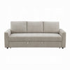 Eira Sofa with Fold Out Sleeper Full Size Bed | Beige Linen | 89’’ BM333106