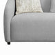 Tiena Sofa | 3 Accent Throw Pillows | Modern Light Gray Linen | 84’’ BM333110