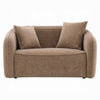 Keina Loveseat | 2 Accent Pillows | Modern Soft Brown Chenille | 57’’ BM333114