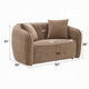 Keina Loveseat | 2 Accent Pillows | Modern Soft Brown Chenille | 57’’ BM333114