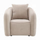 Keina Accent Armchair | Modern Beige Chenille | 1 Plush Back Pillow BM333118