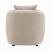 Keina Accent Armchair | Modern Beige Chenille | 1 Plush Back Pillow BM333118