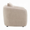 Keina Accent Armchair | Modern Beige Chenille | 1 Plush Back Pillow BM333118
