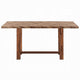 Elsie Counter Height Dining Table | Brown Wood | Rectangular 71" Top