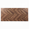 Elsie Counter Height Dining Table | Brown Wood | Rectangular 71" Top