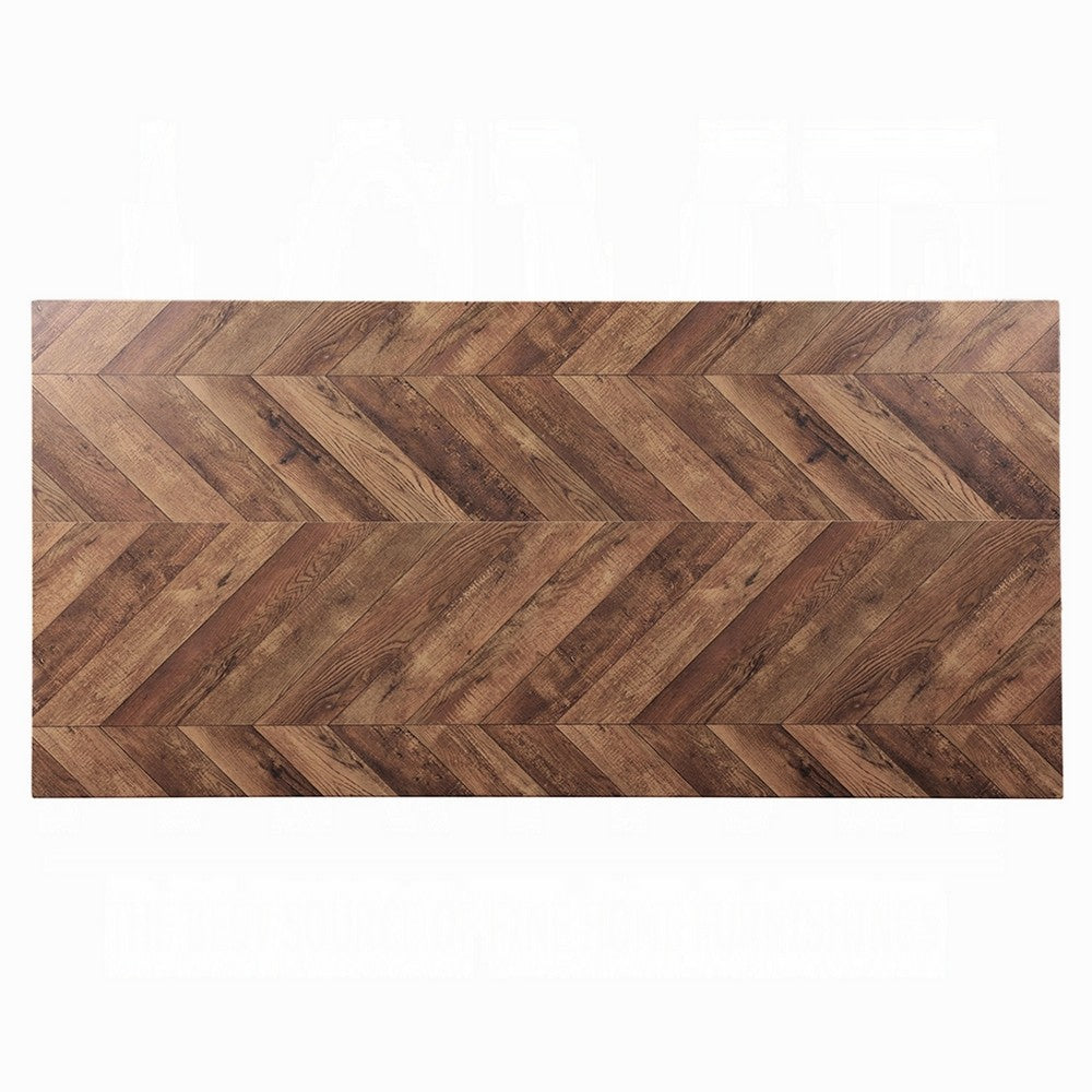 Elsie Counter Height Dining Table | Brown Wood | Rectangular 71" Top